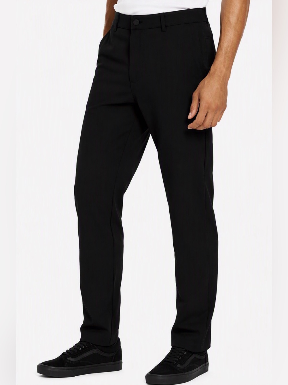 Hurley Men's Hybrid Performance Stretch Chino Pants 40 x 31 Black Zip Pockets